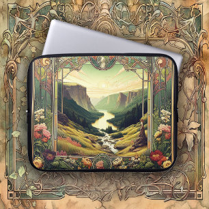 Classic Art Nouvea Landscape Art Laptop Sleeve
