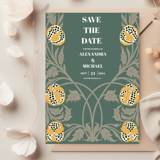 Classic  Art Nouveau Wedding Save The Date (Creator Uploaded)