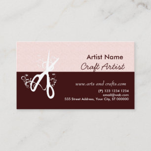 Classic Artist Arts and Crafts Maker Business Card