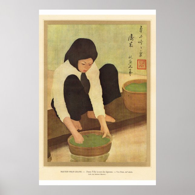 Classic Asian Art Vietnamese girl Poster (Front)