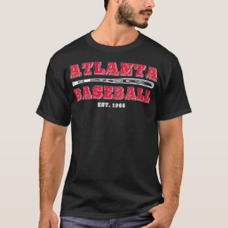 Classic Atlanta, Georgia Baseball Fan Retro Vintag T-Shirt
