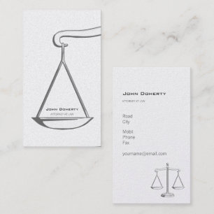 Classic ATTORNEY AT LAW Elegant Business Card