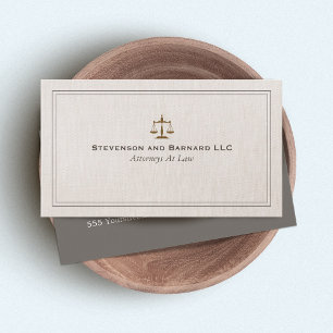 Classic Attorney Business Card