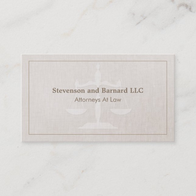 Classic Attorney Business Card (Front)