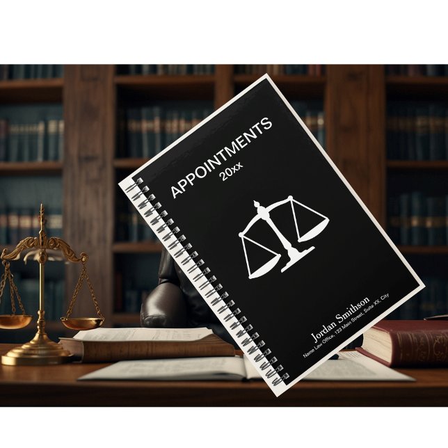 Classic Attorney Justice Scale Appointment Book  Planner (Creator Uploaded)