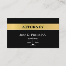 Classic Attorney Justice Scale Business Card