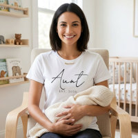 Classic Aunt EST Year Simple Family Script Design