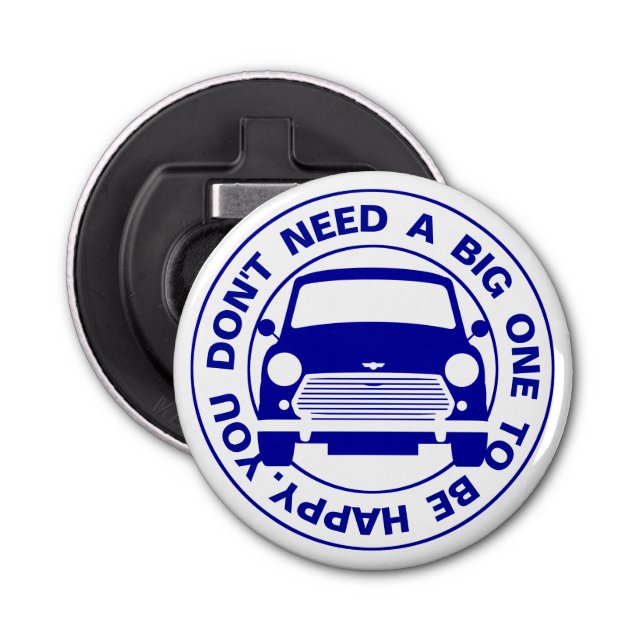 Classic Austin Mini Cooper car Bottle Opener (Front)