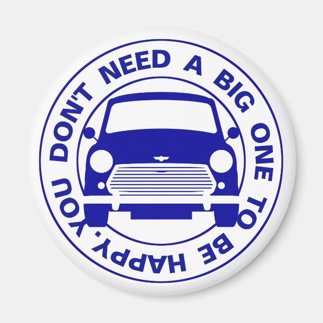 Classic Austin Mini Cooper car Magnet (Front)