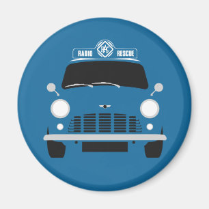 Classic Austin Mini RAC Van Magnet