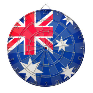 Classic AUSTRALIA Blue White Red Colourful Flag Dartboard