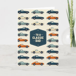 Classic Auto Dads Day Card