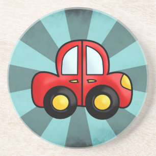 Classic Automobile Art Retro Automotive Print Coaster