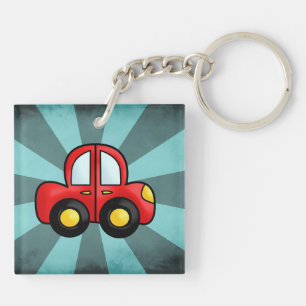 Classic Automobile Art Retro Automotive Print Key Ring