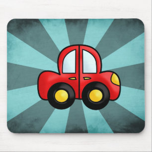 Classic Automobile Art Retro Automotive Print Mouse Mat