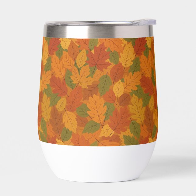 Classic Autumn/fall leaves patterned  (Left)