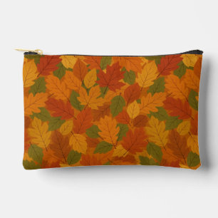 Classic Autumn/fall leaves patterned Accessory Pouch