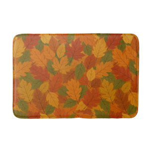 Classic Autumn/fall leaves patterned Bath Mat