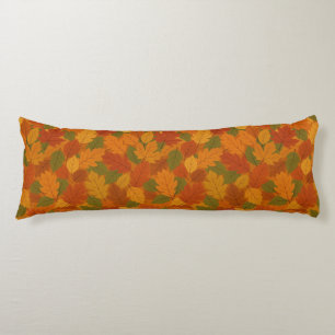 Classic Autumn/fall leaves patterned Body Cushion