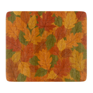 Classic Autumn/fall leaves patterned Cutting Board