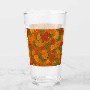 Classic Autumn/fall leaves patterned Glass