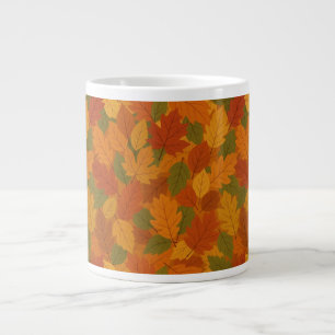 Classic Autumn/fall leaves patterned Large Coffee Mug