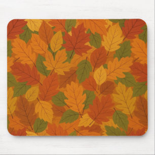 Classic Autumn/fall leaves patterned Mouse Mat