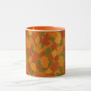 Classic Autumn/fall leaves patterned Mug
