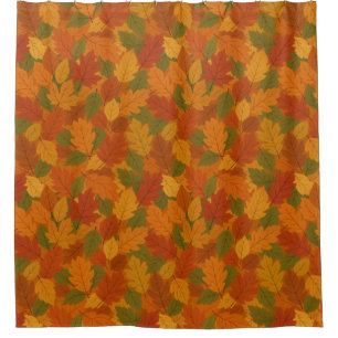 Classic Autumn/fall leaves patterned Shower Curtain