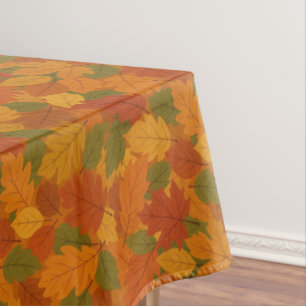 Classic Autumn/fall leaves patterned  Tablecloth