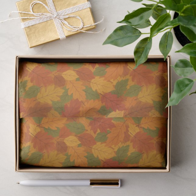 Classic Autumn/fall leaves patterned  Tissue Paper (Gift)