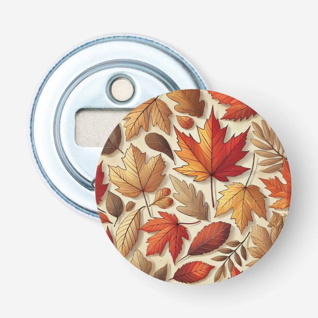 classic Autumn leaves Bottle Opener (Front)