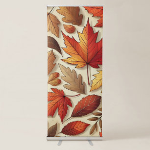 classic Autumn leaves Retractable Banner
