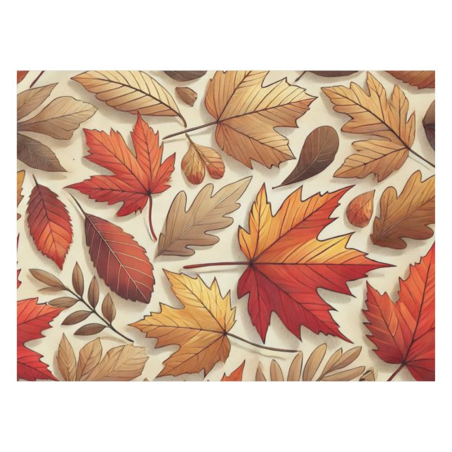 classic Autumn leaves Tablecloth (Front (Horizontal))