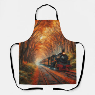 classic Autumn train Apron