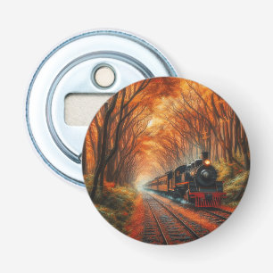 classic Autumn train Bottle Opener