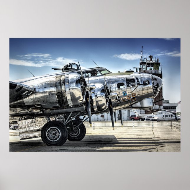 Classic b-17 wwii bomber poster (Front)
