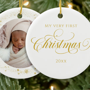 Classic Baby Photo Christmas Ornament