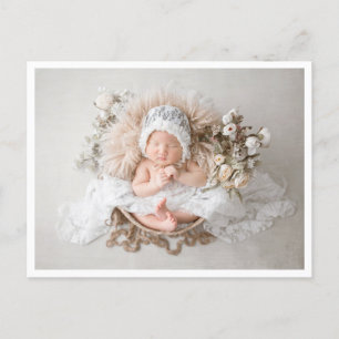 Classic Baby Photo Picture Birth Announcement Postcard