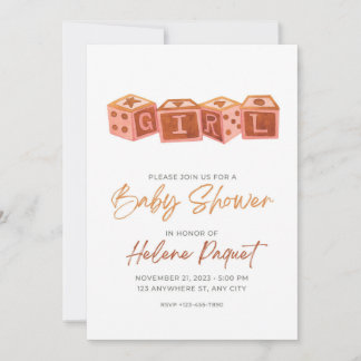 Classic Baby Shower Invitation