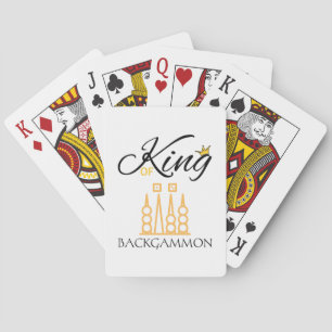 classic backgammon lover playing cards