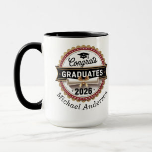 Classic Badge Graduation Class of 2026 Two-Tone Mug