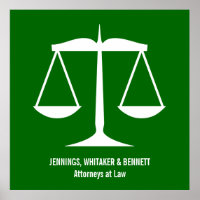 Classic Balanced Scales of Justice Art
