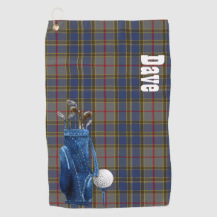 Classic Balfour Tartan Plaid Golf Towel