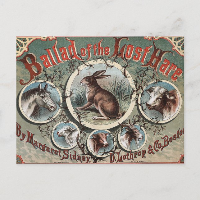 Classic Ballad of the Lost Hare Postcard (Front)