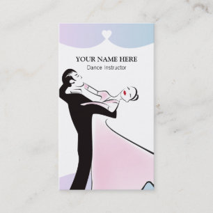 Classic Ballroom Dance Instructor Business Business Card