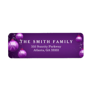 Classic Balls Modern Purple Christmas