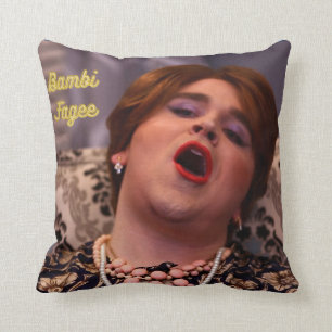 Classic Bambi Fagee Throw Pillow