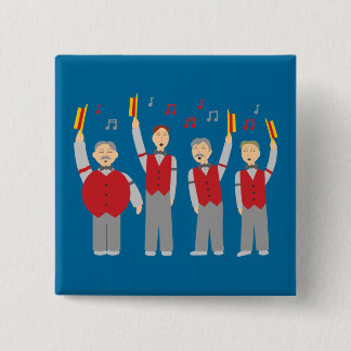 Classic Barbershop Quartet 15 Cm Square Badge