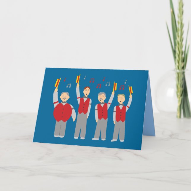 Classic Barbershop Quartet Card (Front)